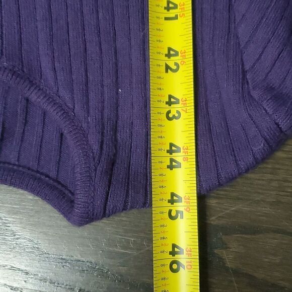 Kathy Lee Collection XL Vintage Sweater Dress Purple Long Sleeve - Picture 10 of 10